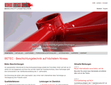 Tablet Screenshot of betec.net